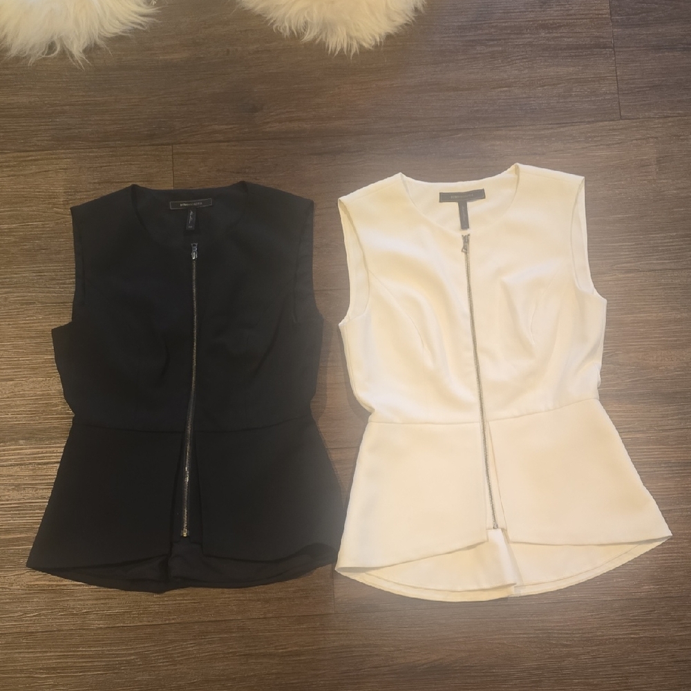 bcbgmaxazria abrielle peplum tops size xsmall